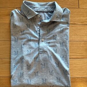 Vineyard Vines Light Blue Polo with Pattern
